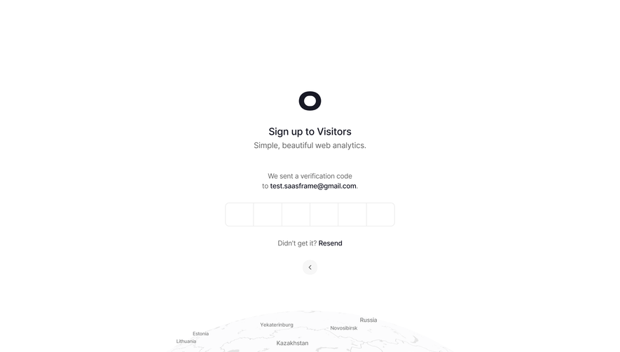 Visitors Signup Code