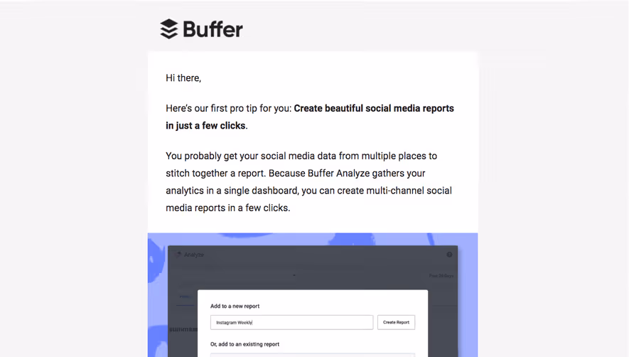 Buffer Onboarding Emails