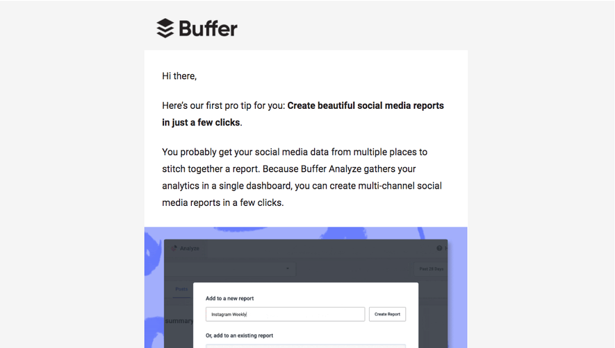 Buffer Onboarding Emails