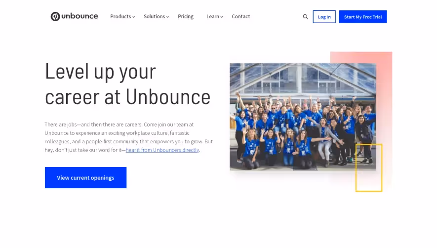 Unbounce Careers Page