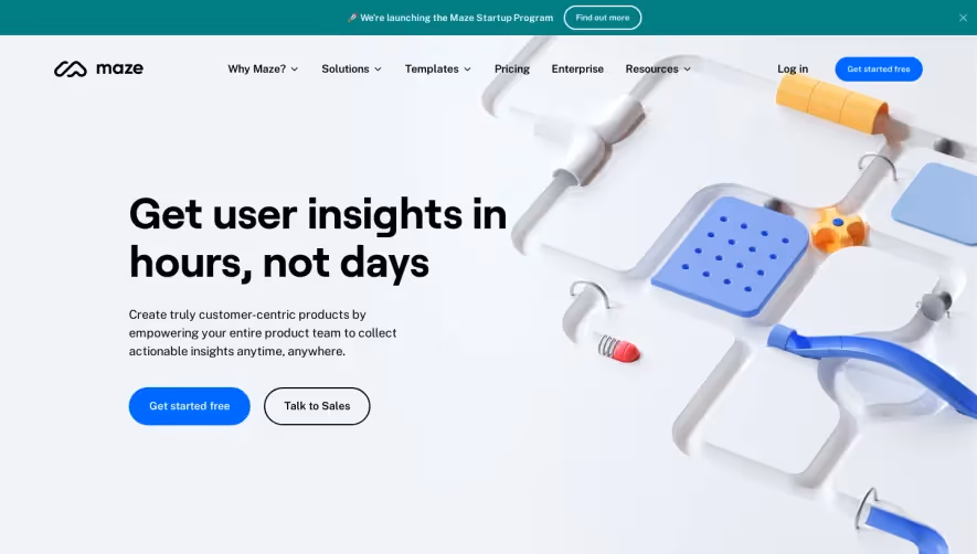 Maze Landing Page
