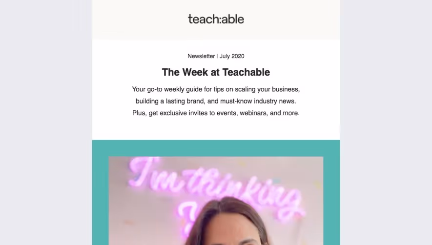 Teachable Newsletters
