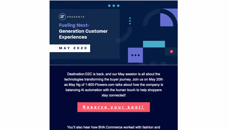 Yotpo Event Announcement Emails