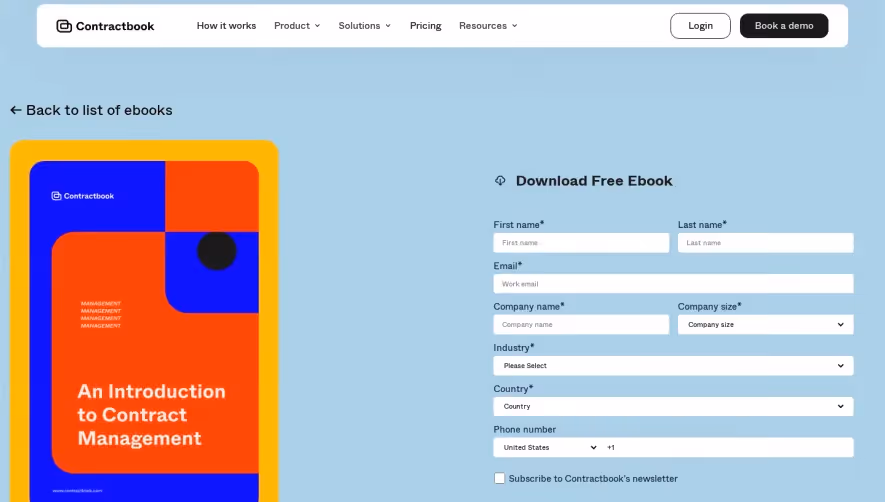 Contractbook eBook Page