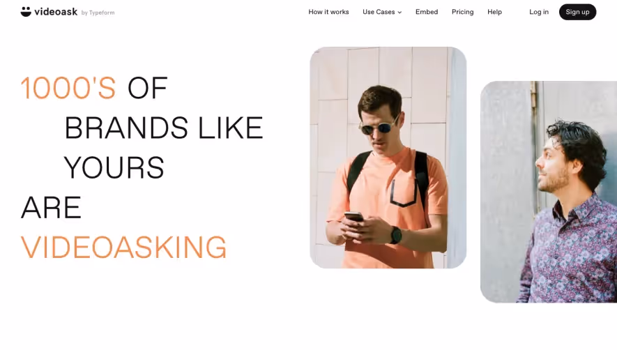 VideoAsk Use Cases Page