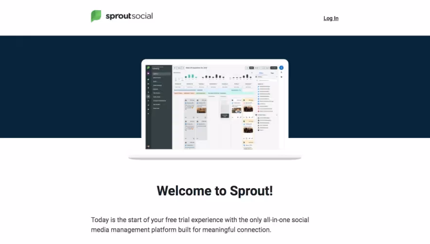 Sprout Social Welcome Email