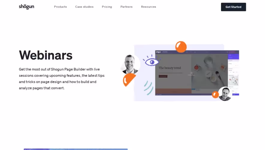 Shogun Webinars Page