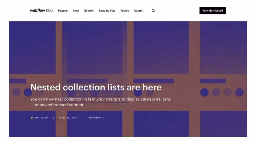Webflow Product Update