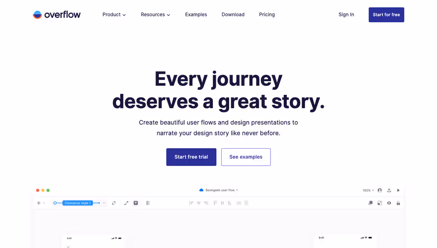 Overflow Landing Page