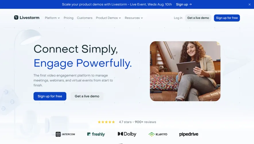 Livestorm Landing Page