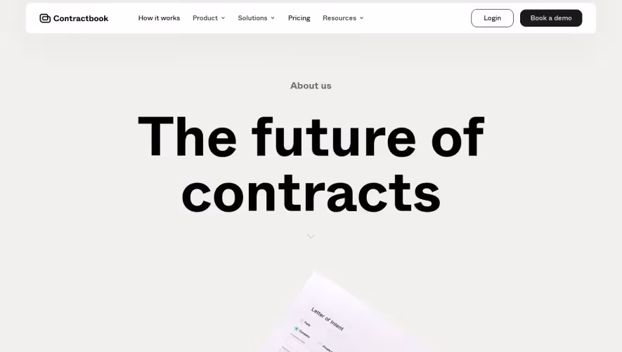 Contractbook About Page