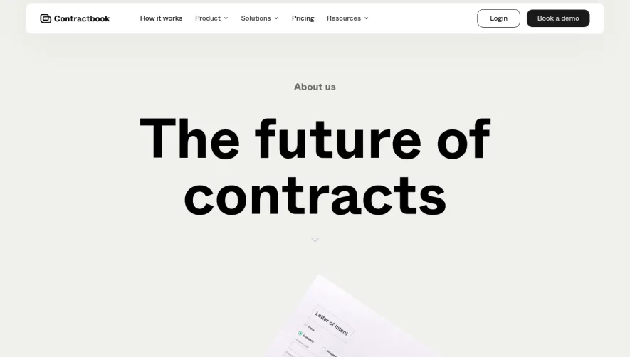 Contractbook About Page