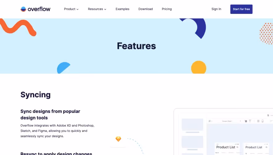 Overflow Features Page