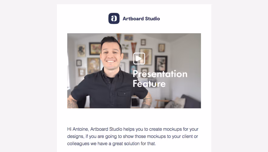 Artboard Studio Onboarding Email Flow
