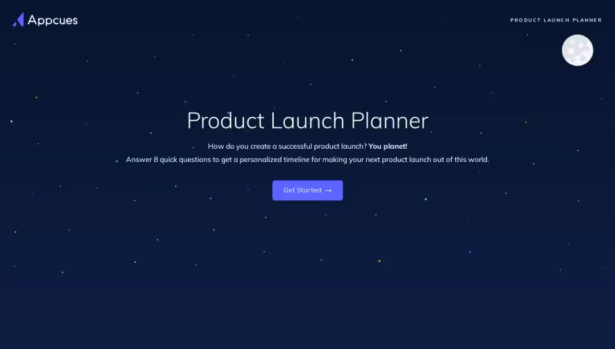 Appcues Product Launch Planner