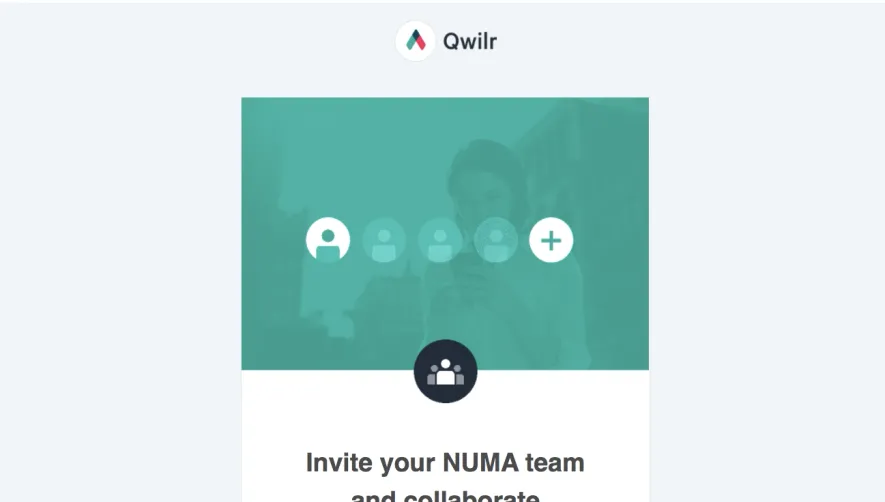 Qwilr Invite Your Team Email