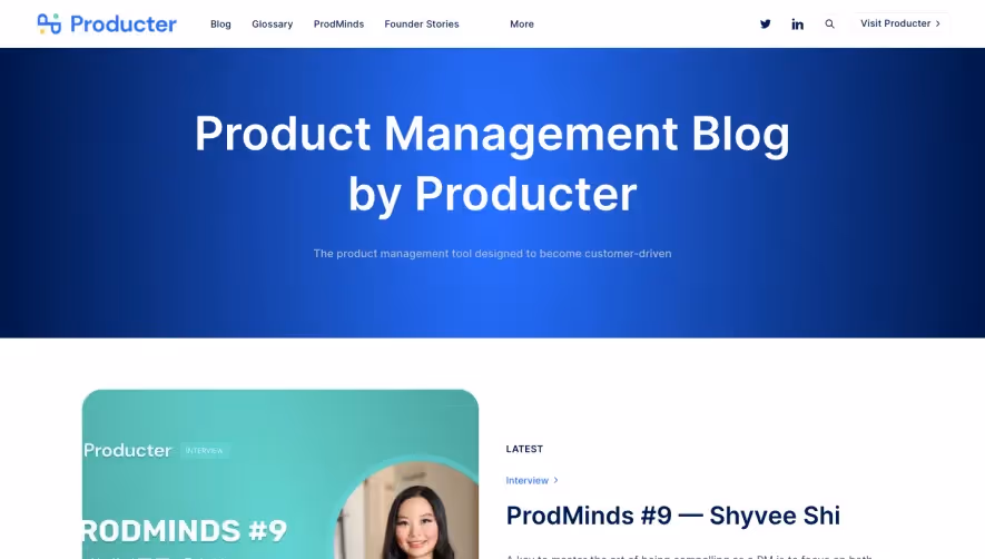 Producter Blog Feed