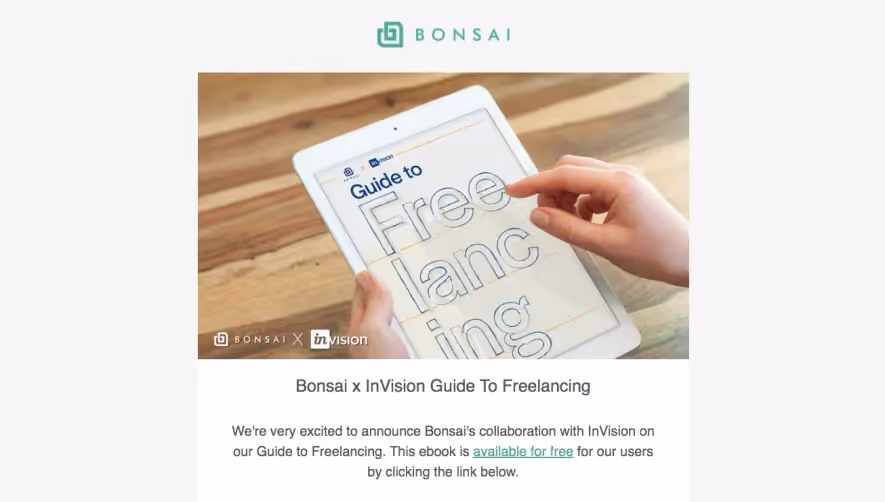 Bonsai eBook Email