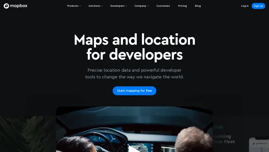 Mapbox Landing Page