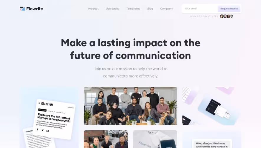 Flowrite Careers Page