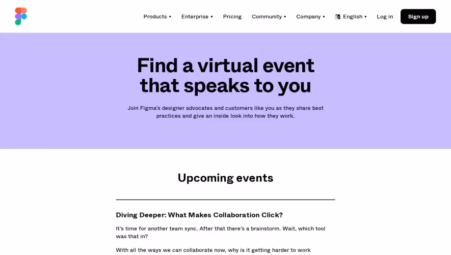 Figma Events Page