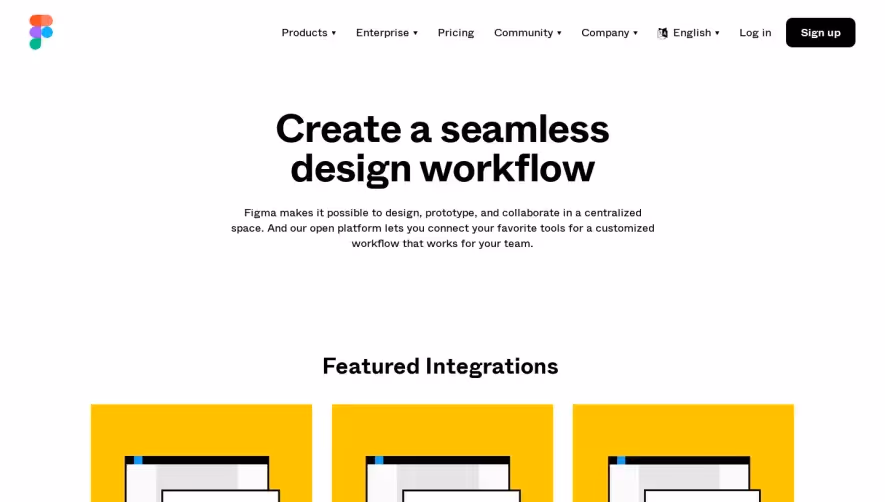 Figma Integrations Page