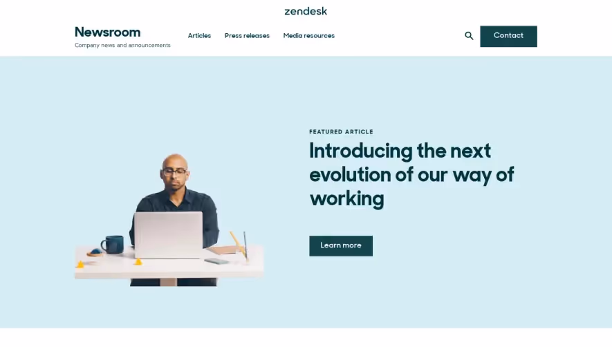 Zendesk Press Page