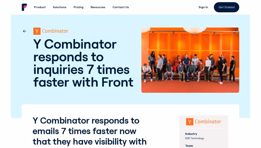 Front Customer Stories