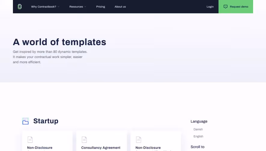 Contractbook Templates Library