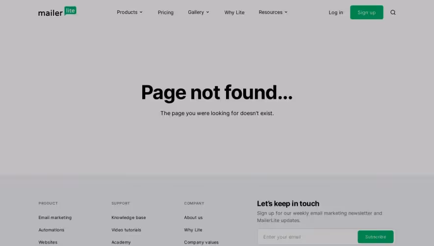 MailerLite Webinars Page