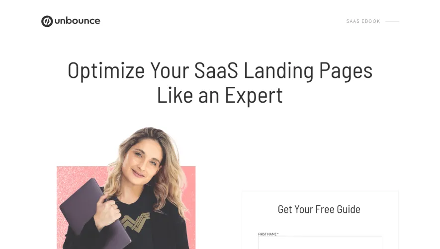 Unbounce eBook Page
