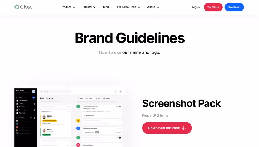 Close Brand Guidelines