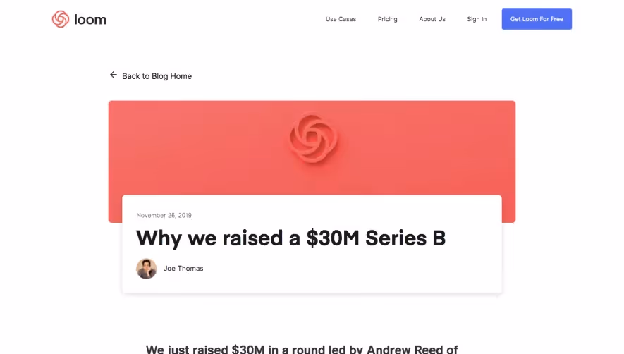 Loom Funding Announcement