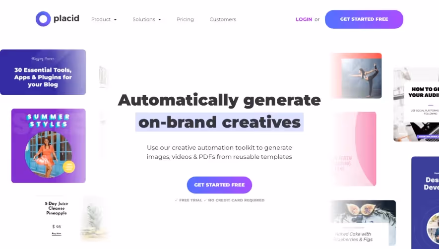 Placid Landing Page