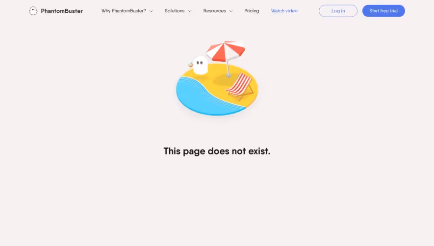 Phantombuster hatombuster 404 Page