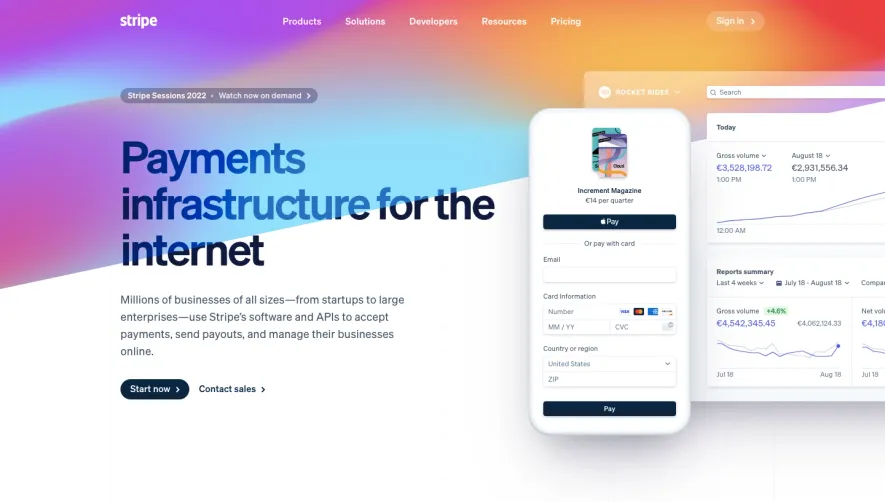 Stripe Landing Page