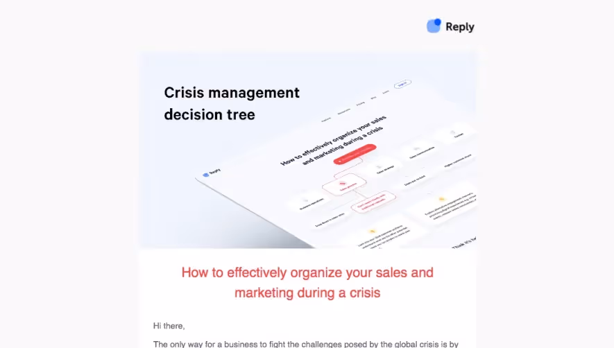 Reply Product Hunt Launch Email