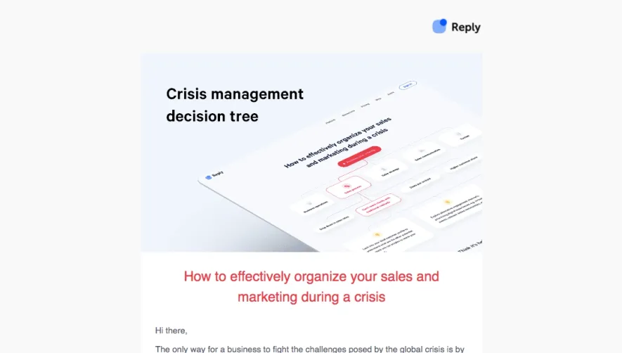 Reply Product Hunt Launch Email