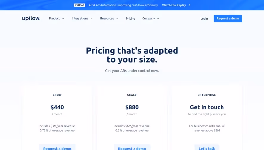 Upflow Pricing Page