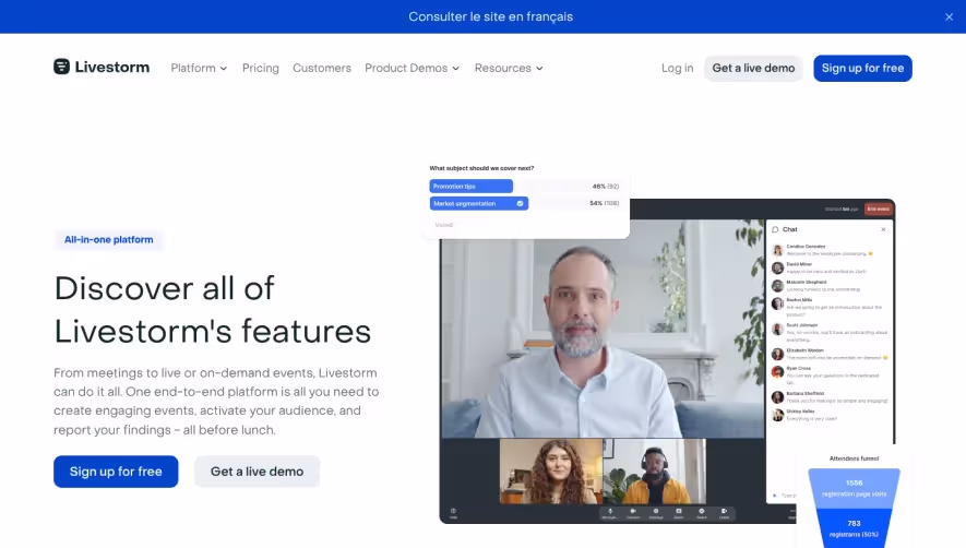 Livestorm Product Tour
