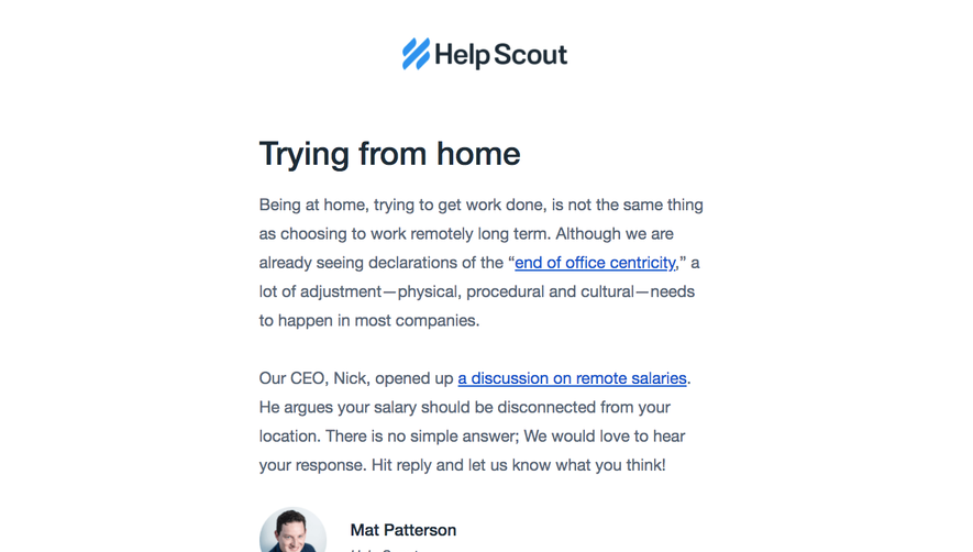 Help Scout Newsletter