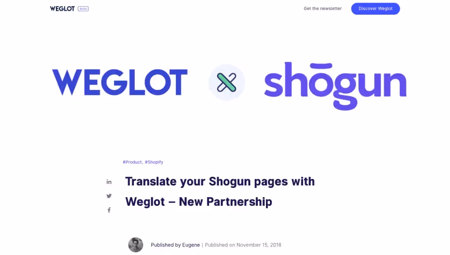 Weglot Partnership Announcement