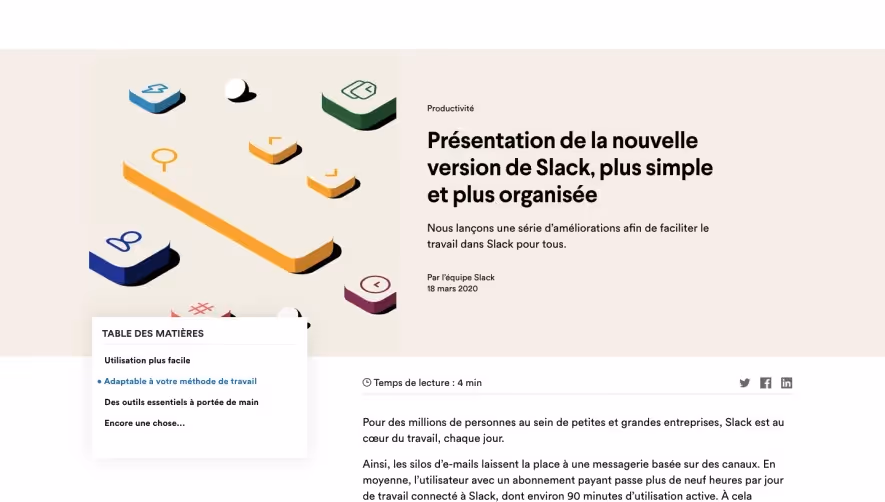 Slack ntroducing a simpler, more organized 