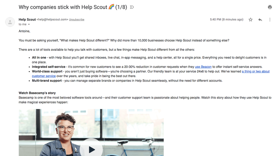 Help Scout Onboarding Emails