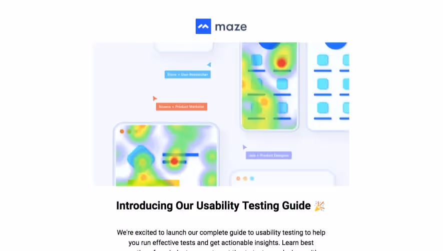 Maze New Feature Emails
