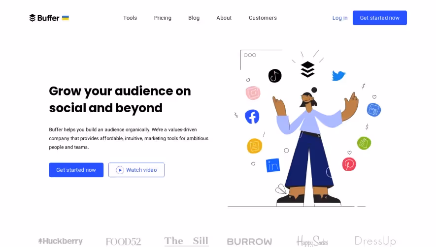 Buffer Landing Page