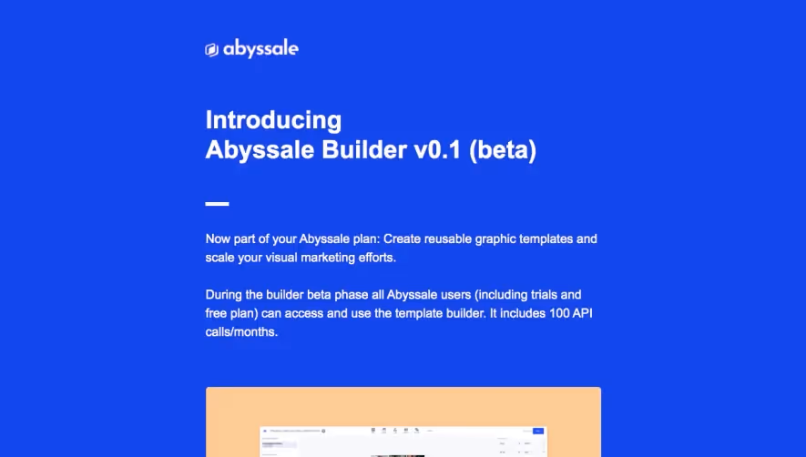 Abyssale New Features Emails