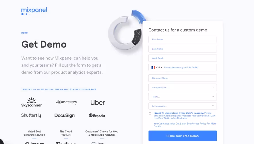 Mixpanel Demo Request