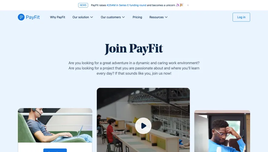 Payfit Careers Page