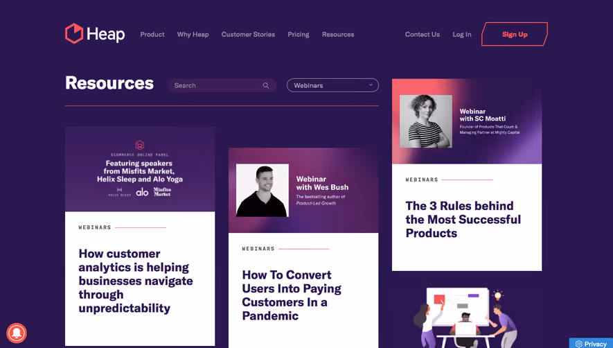 Heap Webinars